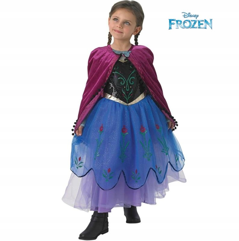 Strój Księżniczka Anna 610694L 128 Frozen Kraina Lodu bal bajka księż