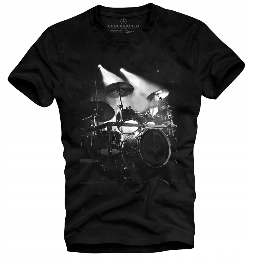 

T-shirt męski Underworld Drums czarny