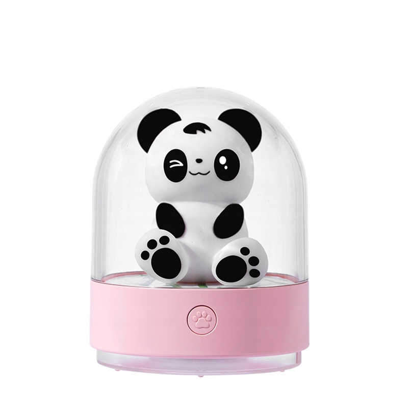 

Lampka nocna Led miś Panda + aromaterapia, różowa