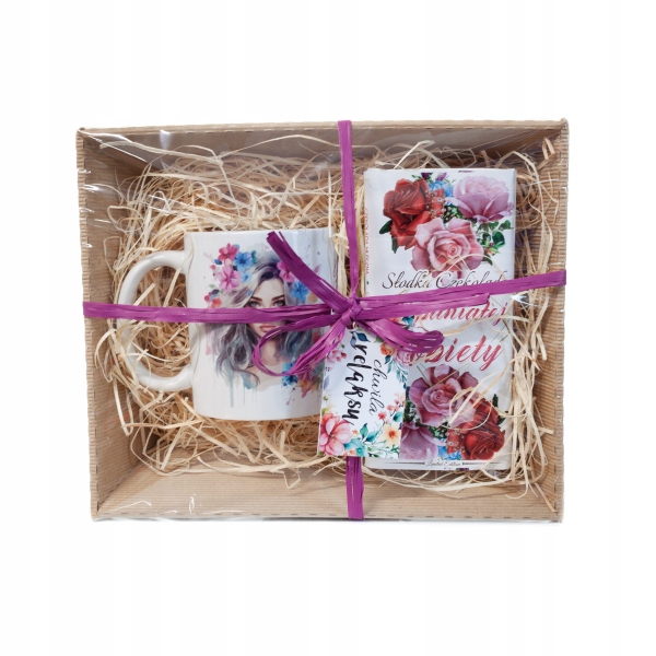 Levně Sada pro Ženu Hrnek s nápisem „Božská žena je já“ mléčná čokoláda