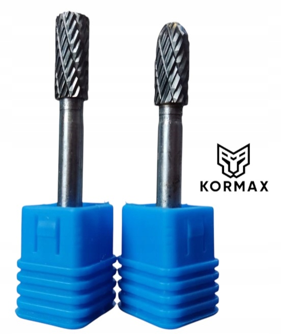 Rychlootáčkový frézovací rotační pilník 8 mm na kov s karbidem Set 2ks