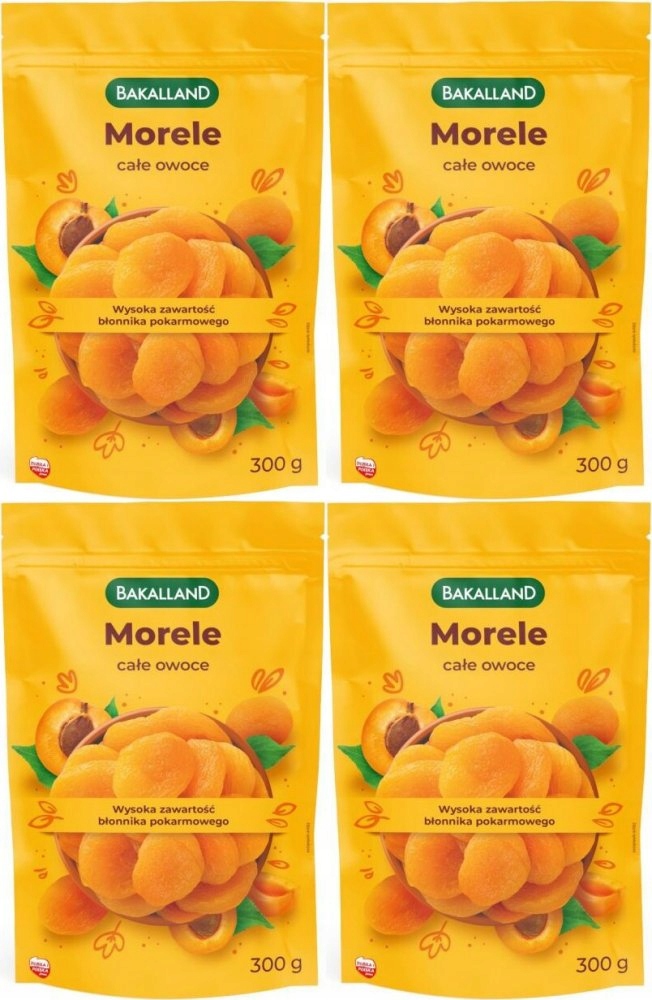 Morele suszone Bakalland 300g x4