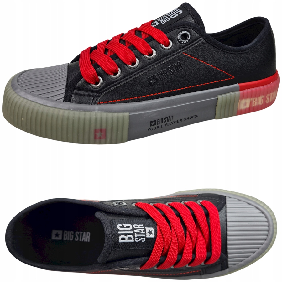 

Buty Big Star trampki damskie czarne II274134 39