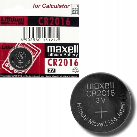 

Bateria CR2016 Pastylkowa 3V Ecr 2016 Maxell Japan