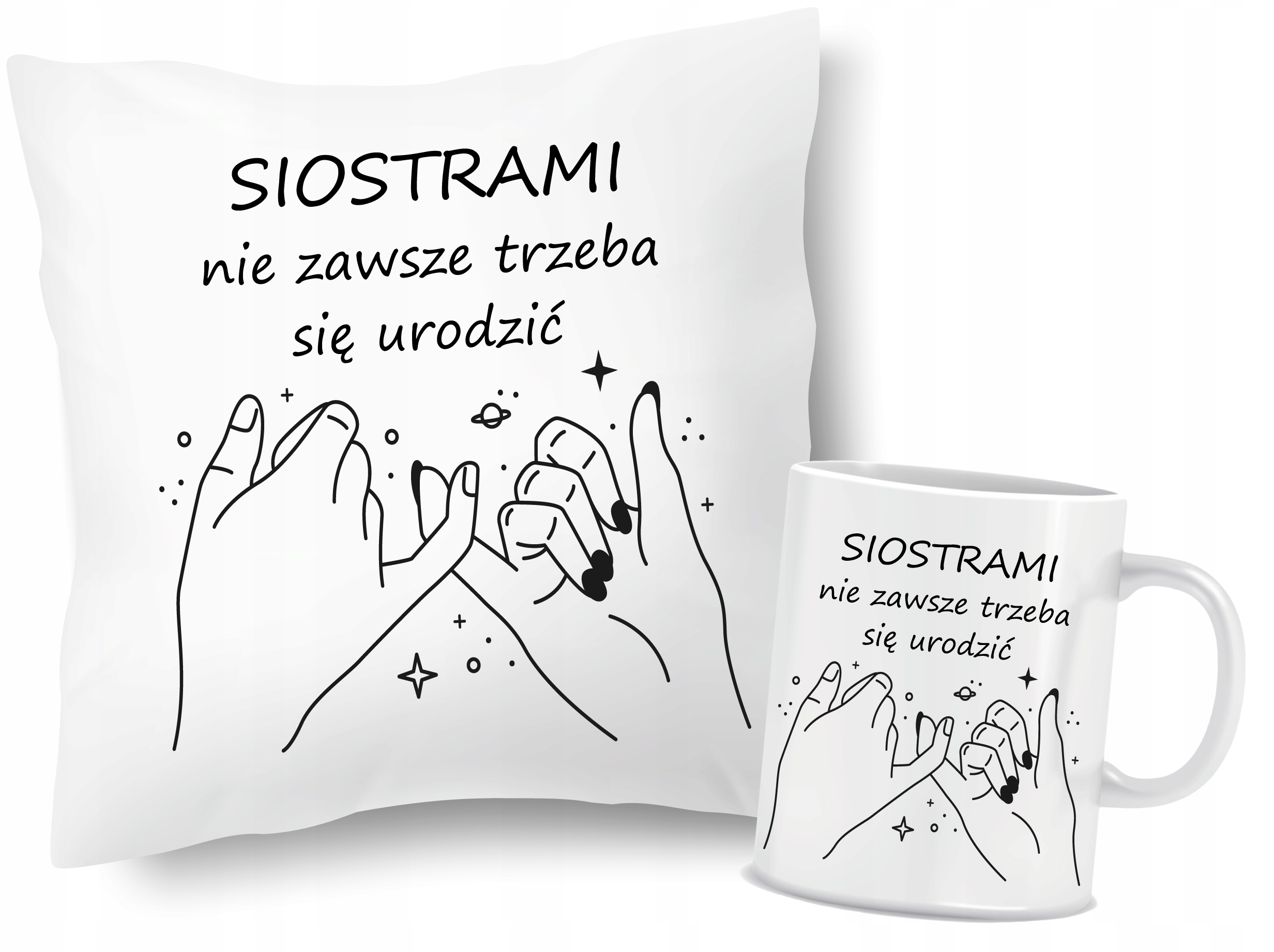 

Zestaw Poduszka Kubek Przyjaciółki