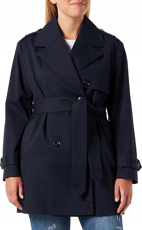 Boss Dámský Modrý Dvouřadý Kabát 34 Jsj