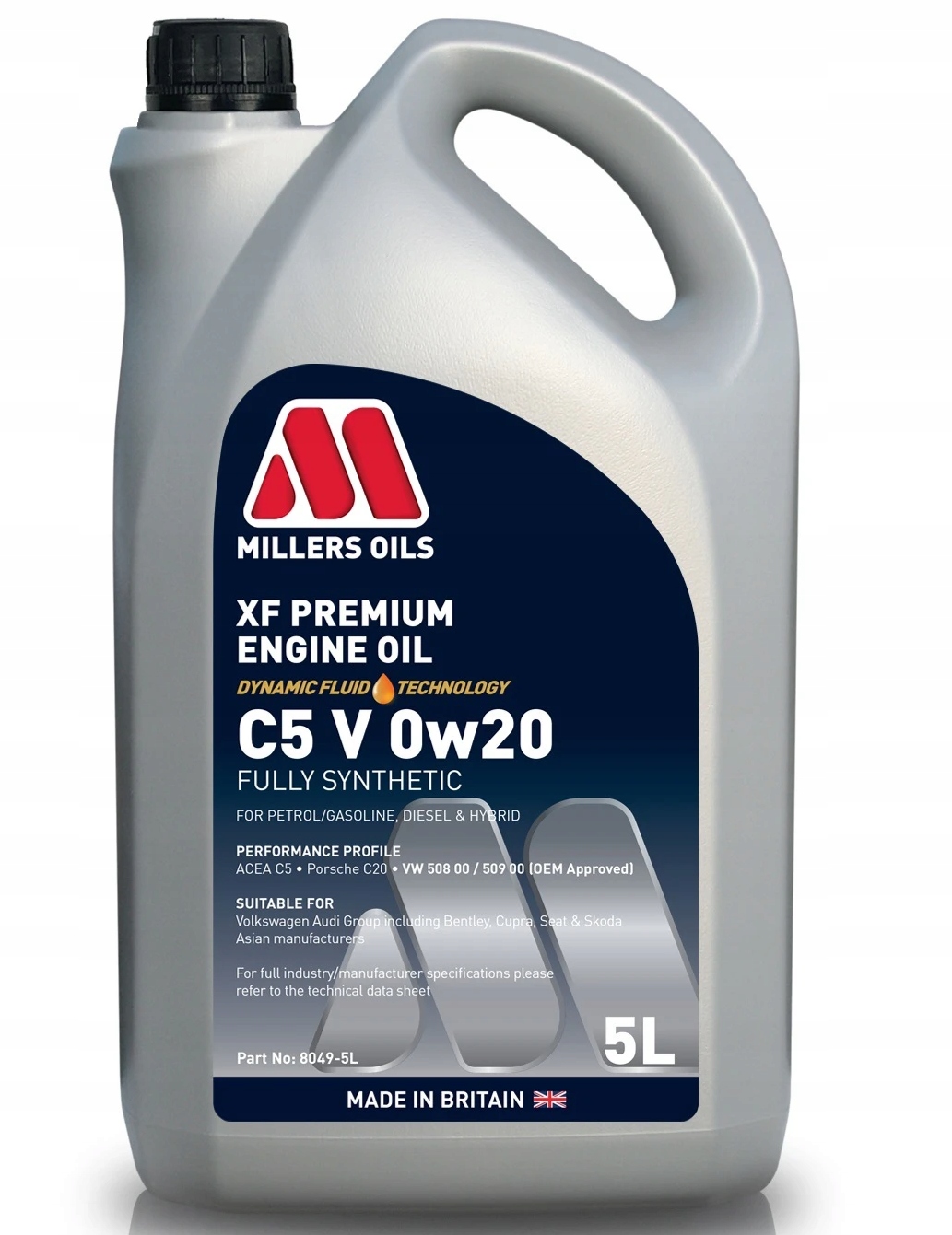 Millers Oils Xf Longlife Vw 0w20 5L 508.00 509.00