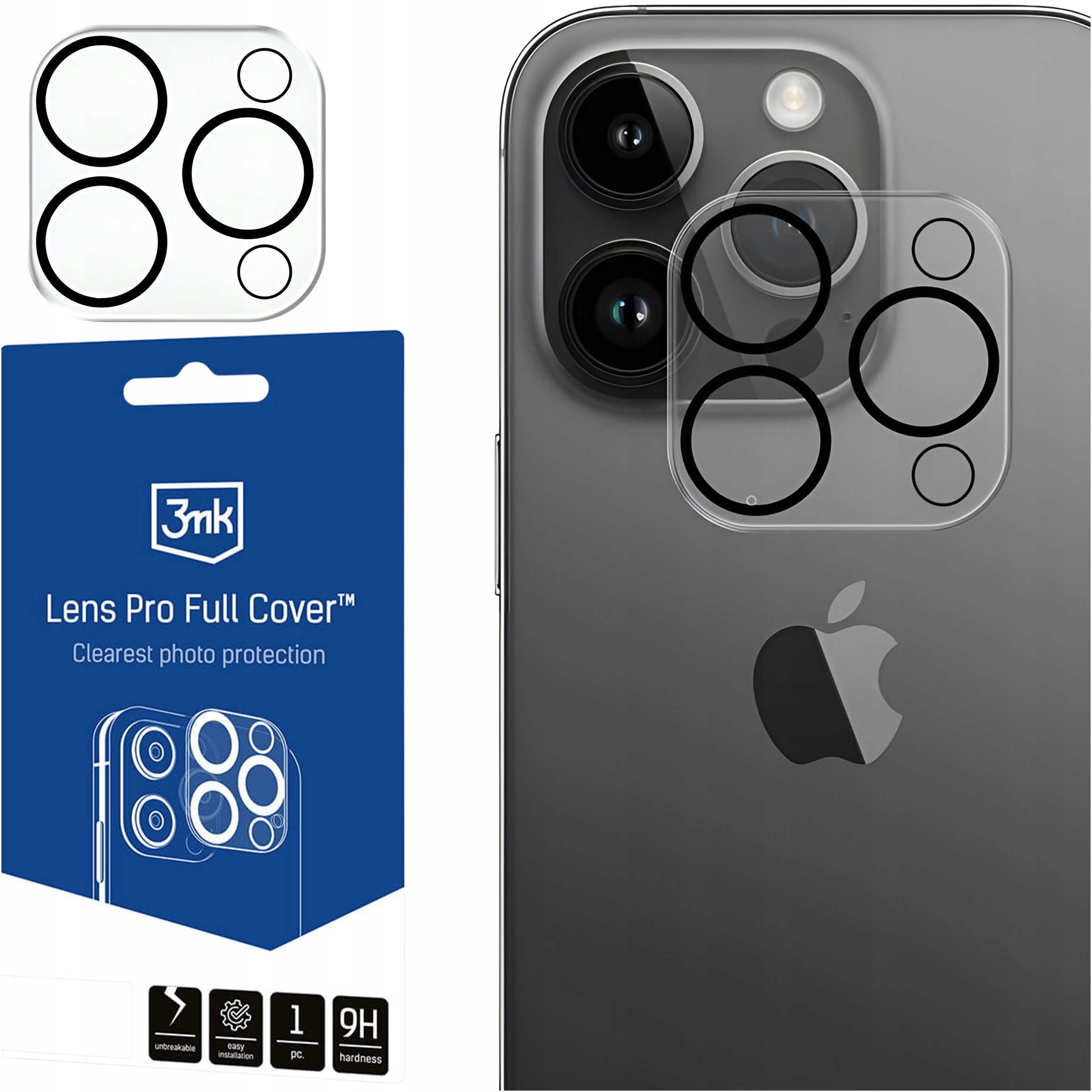 Szkło Do Apple Iphone 15 Pro 15 Pro Max Osłona Na Obiektyw Aparatu 3MK