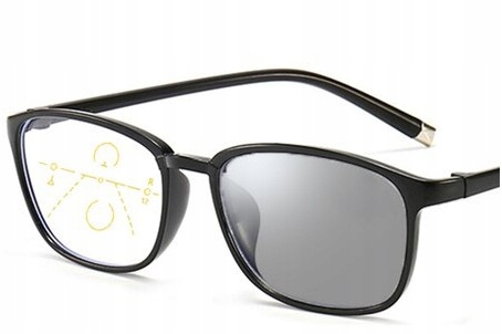 Okulary progresywne Fotochrom czytania dal: 'zero', bliż: +1