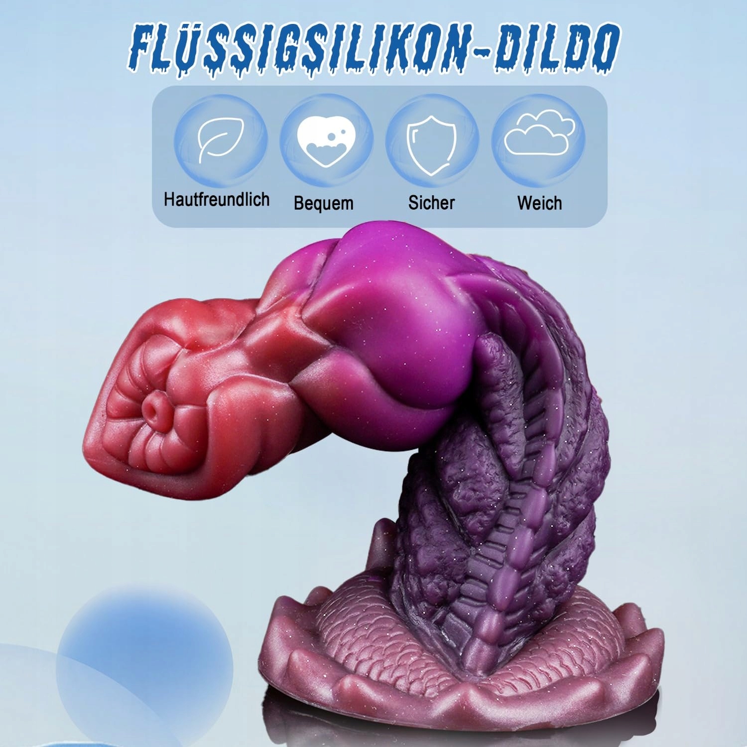 SPRITZ MONSTER Dildo 19cm Silikon Drachendildo z Przyssawką — miniatura 8