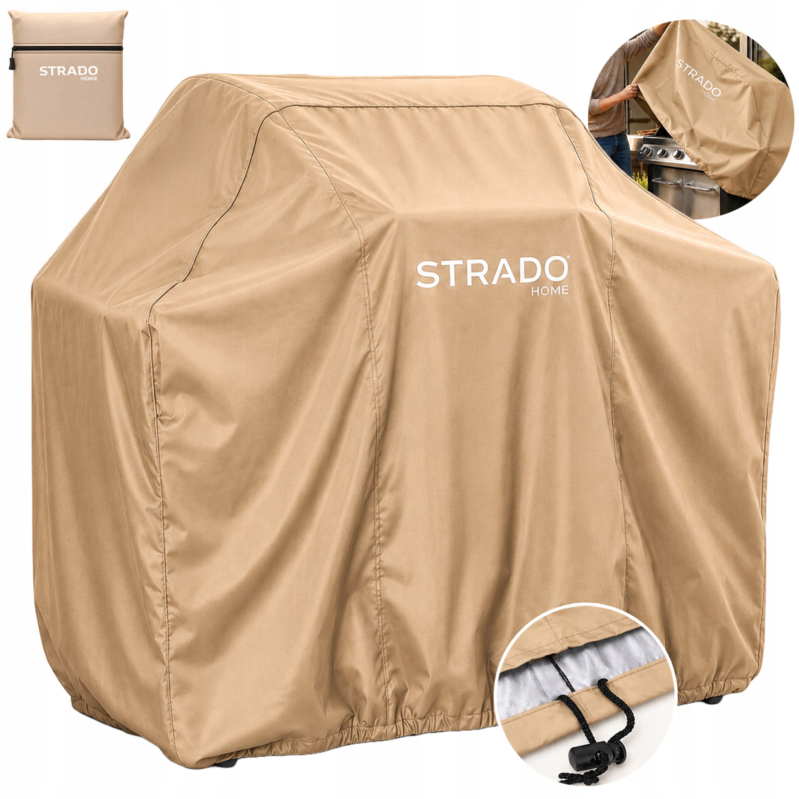 Obal na plynový gril voděodolný 190x71x117 Uv silná plachta x2