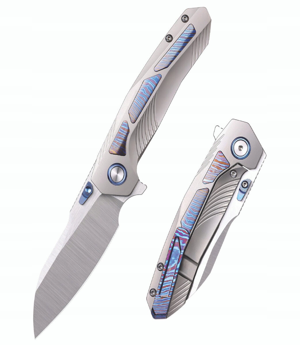 Nůž Edc Remette Kestrel Timascus Nerezová ocel Cpm S35VN