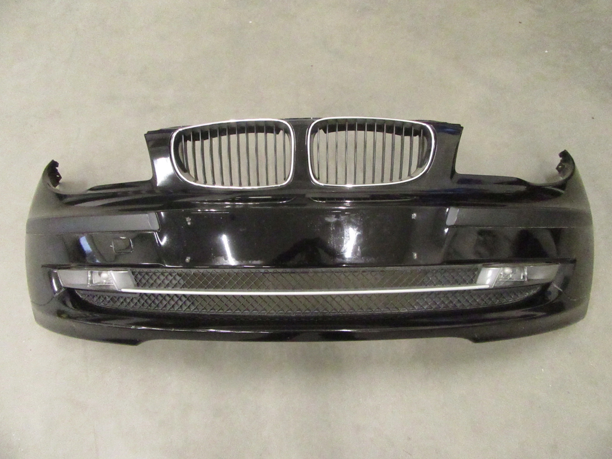 bumper front front fog lights BMW 1 e81 e87 LIFT LCI 668 Schwarz 2 black