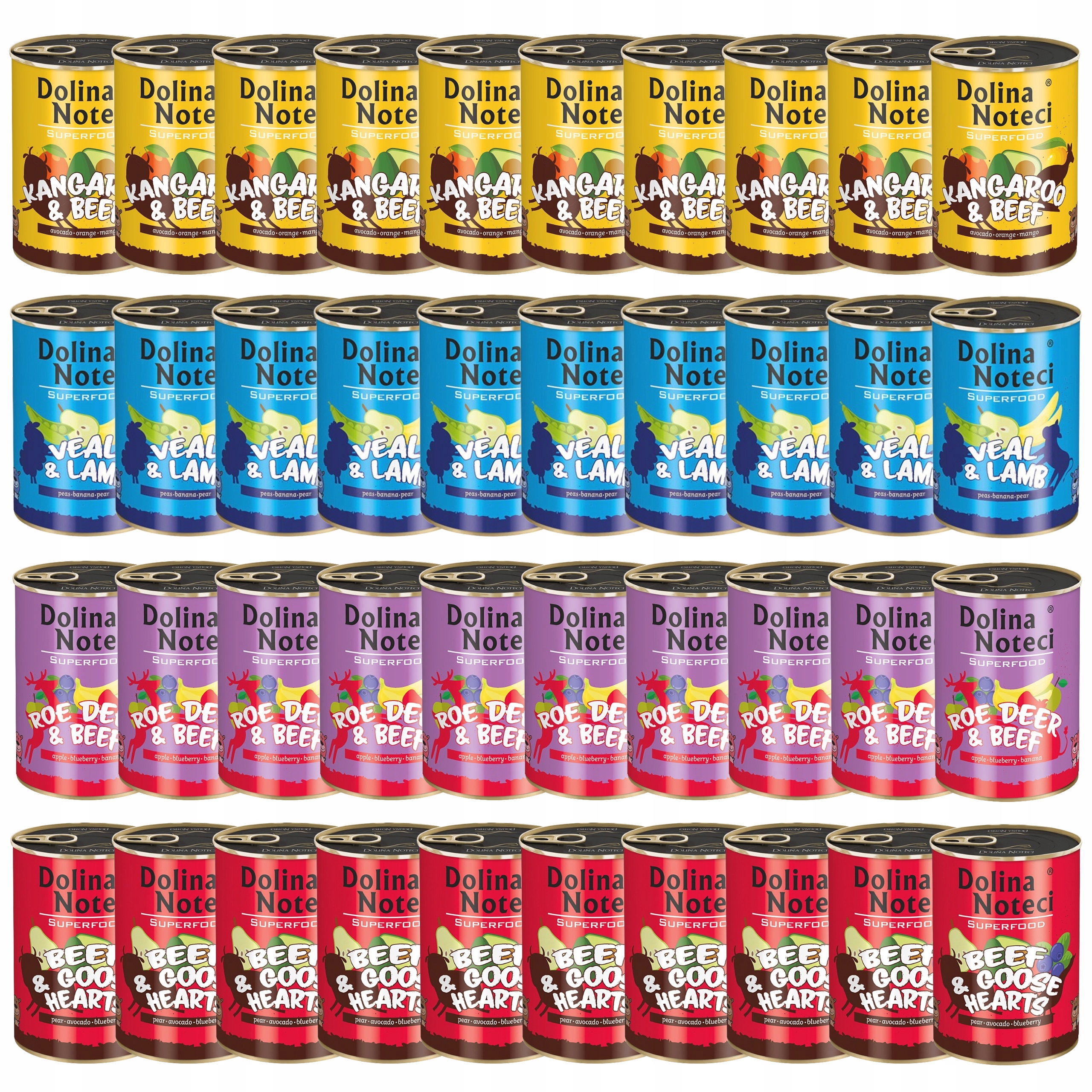 Levně Dolina Noteci Superfood Krmivo mokré pro psa mix chutí 40 x 400 g