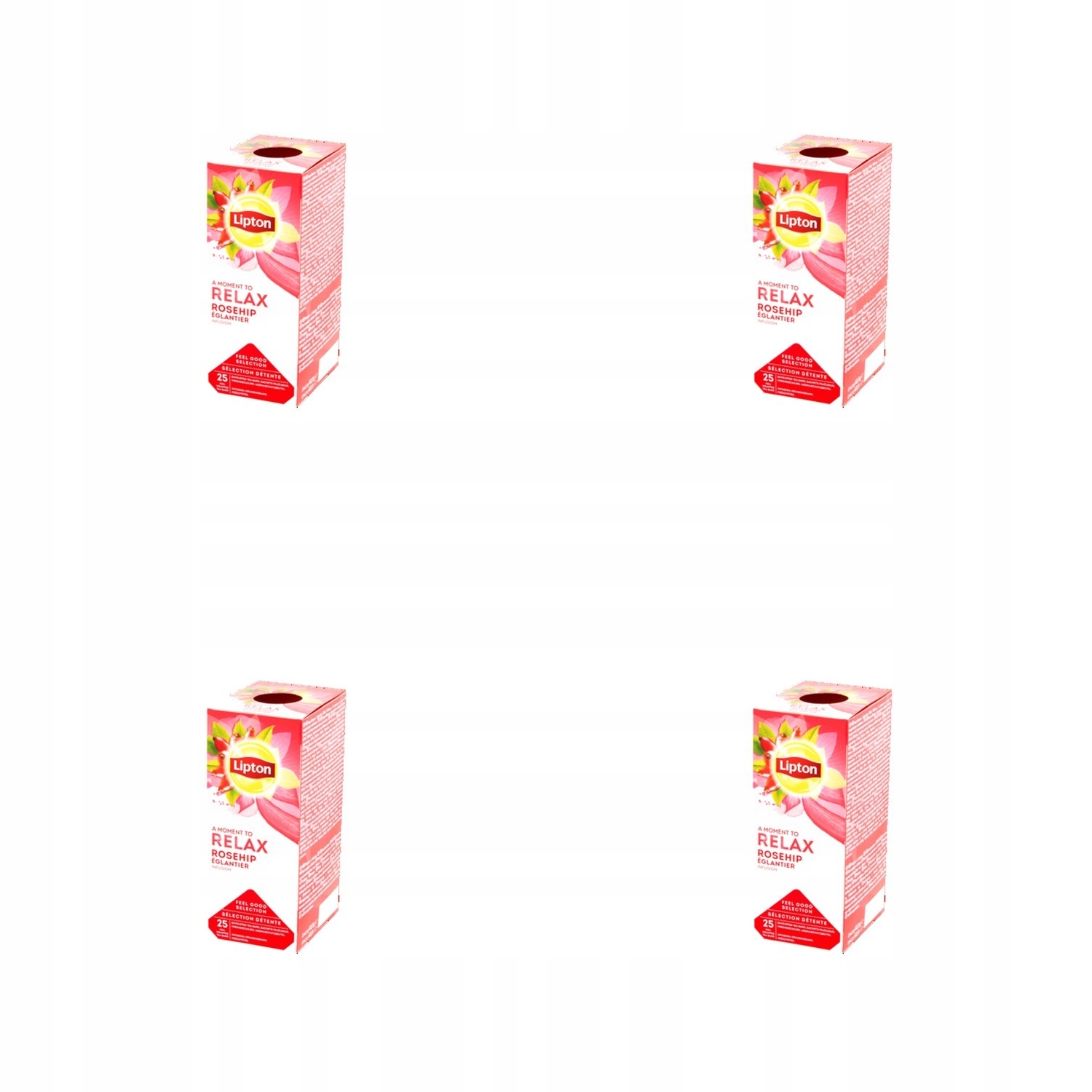 4x 62,5g Lipton classic rosehip róża 25 kopert