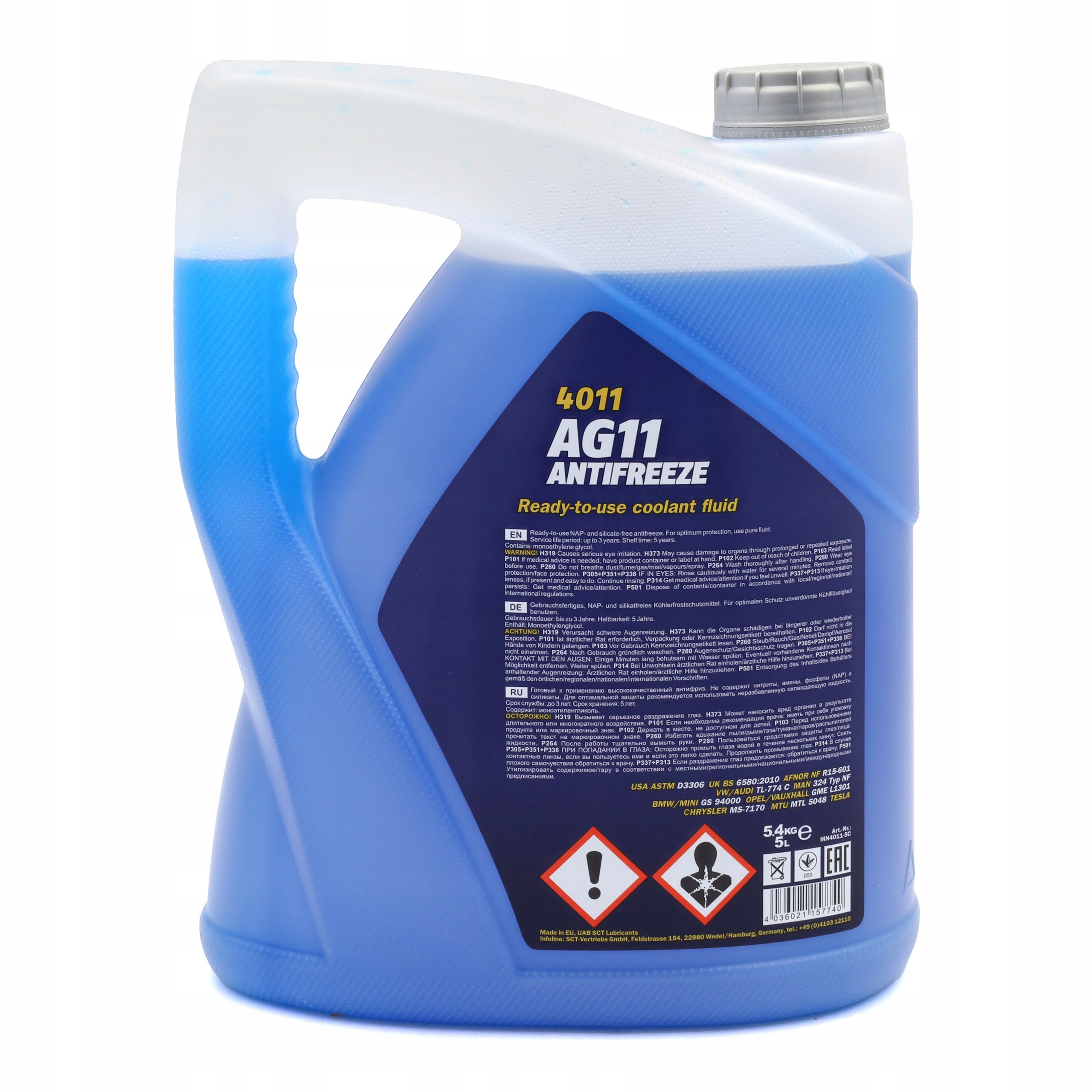 Płyn Chłodniczy Mannol AG11 -40°C 5L niebieski Producent Mannol