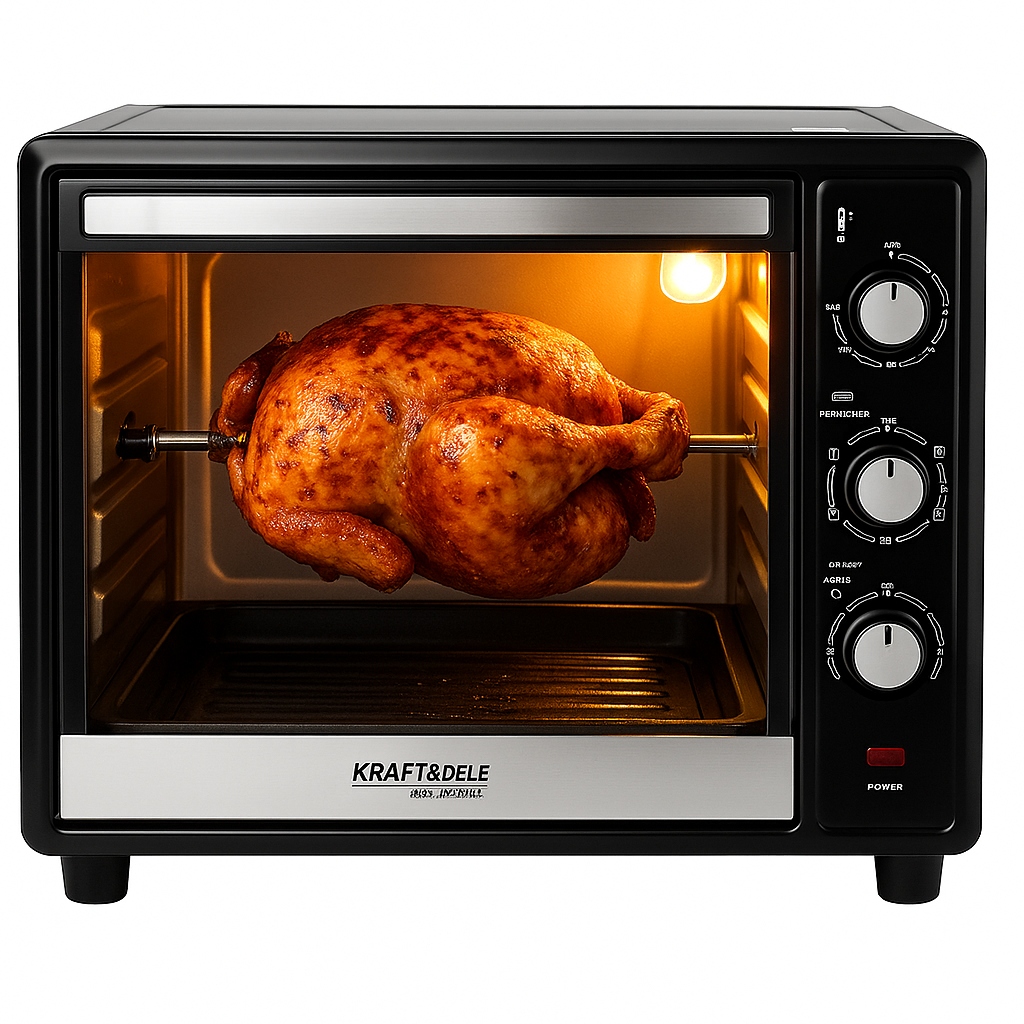 Elektrický Sporák 30 L 1650 W, Funkce Rožně Příslušenství