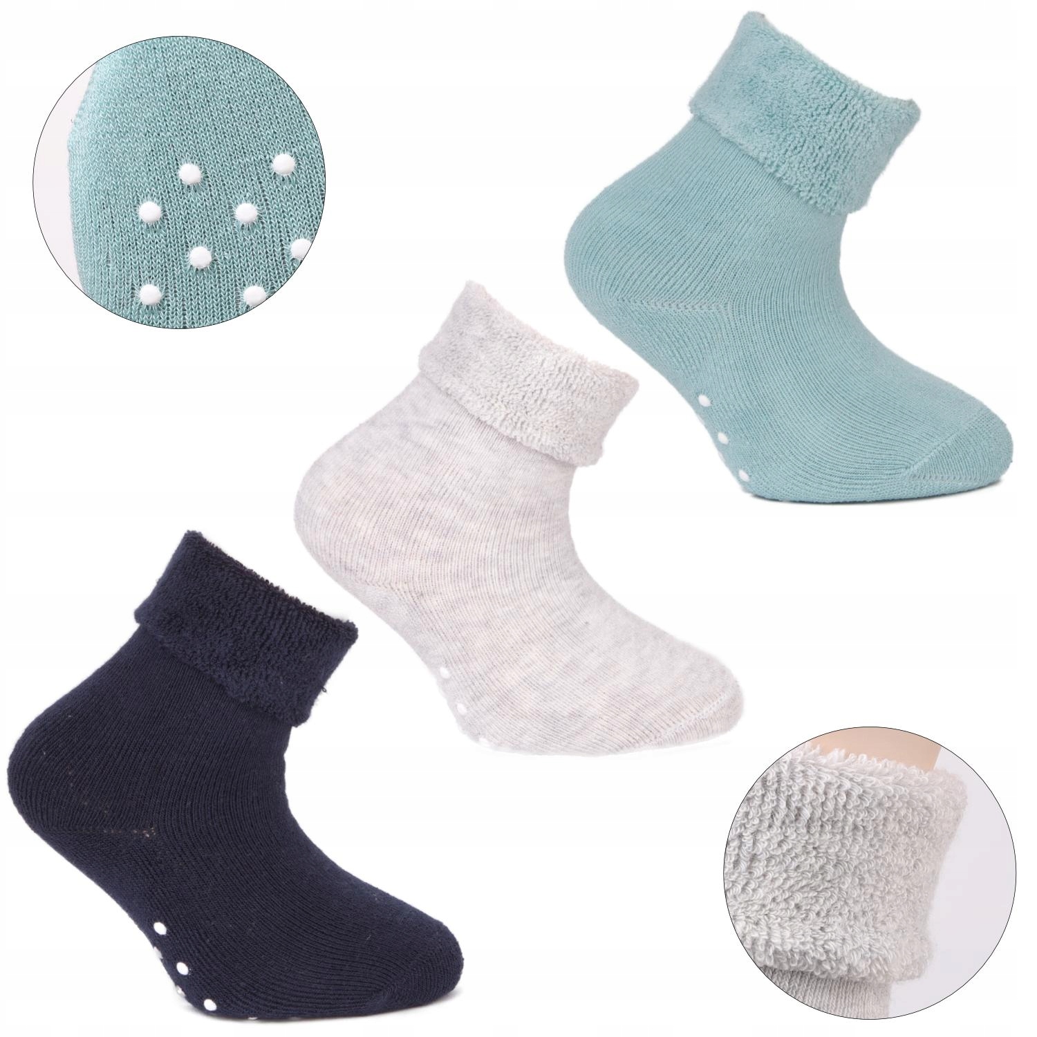 

Skarpetki Niemowlęce Abs Ciepłe Moraj 3 Pary 21-22