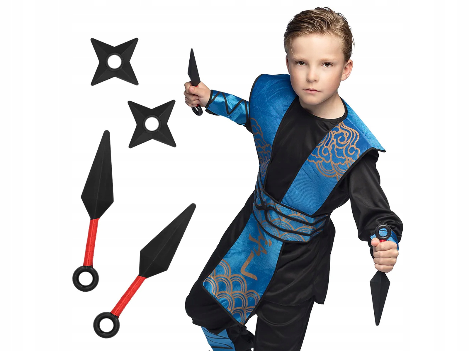 Zestaw Ninja kunai gwiazdy Karnawał Przebranie Marka Boland