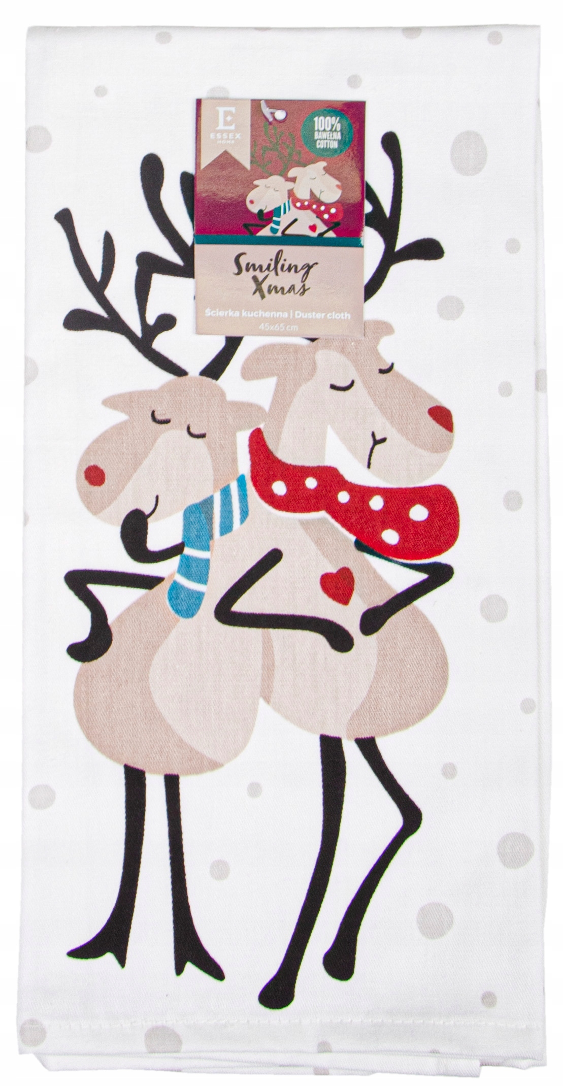 

Ścierka Kuchenna Świąteczna 45X65 Renifery Święta