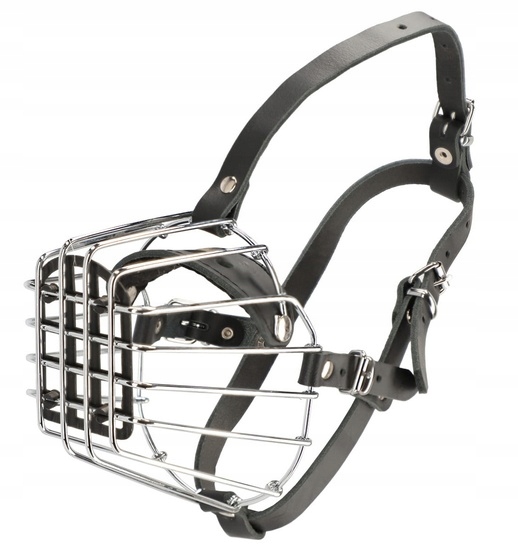 Levně Fyziologický Kovový Náhubek Pro Psa Španěl Střední Košíkový Č. 3A