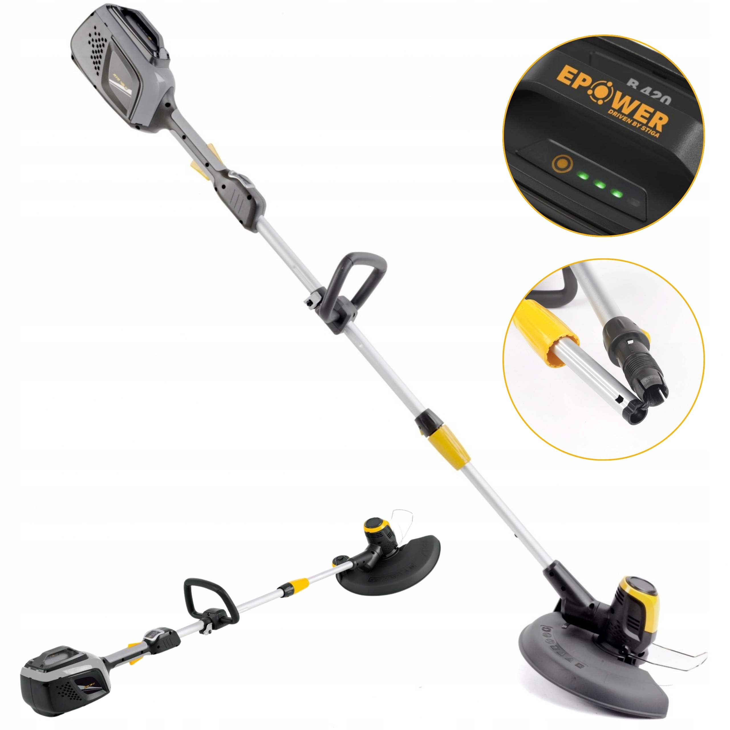 Akumulátorový Vyžínač Kosa Alpina ATR48 Li Vyžínač Batéria Nabíjačka