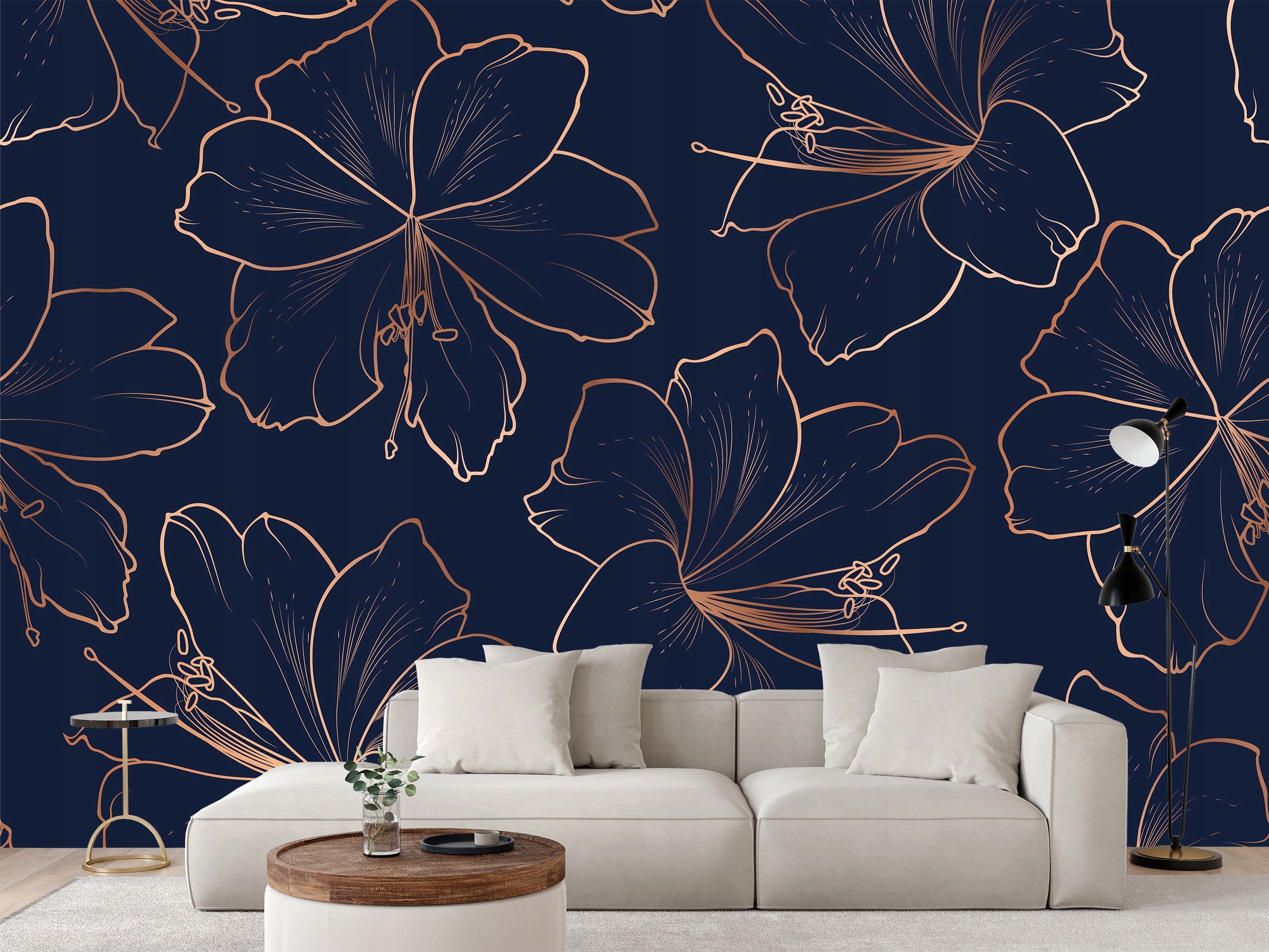 Fototapeta Ilustrační Květy Vodní Lilie Glamour 450 x 300 cm