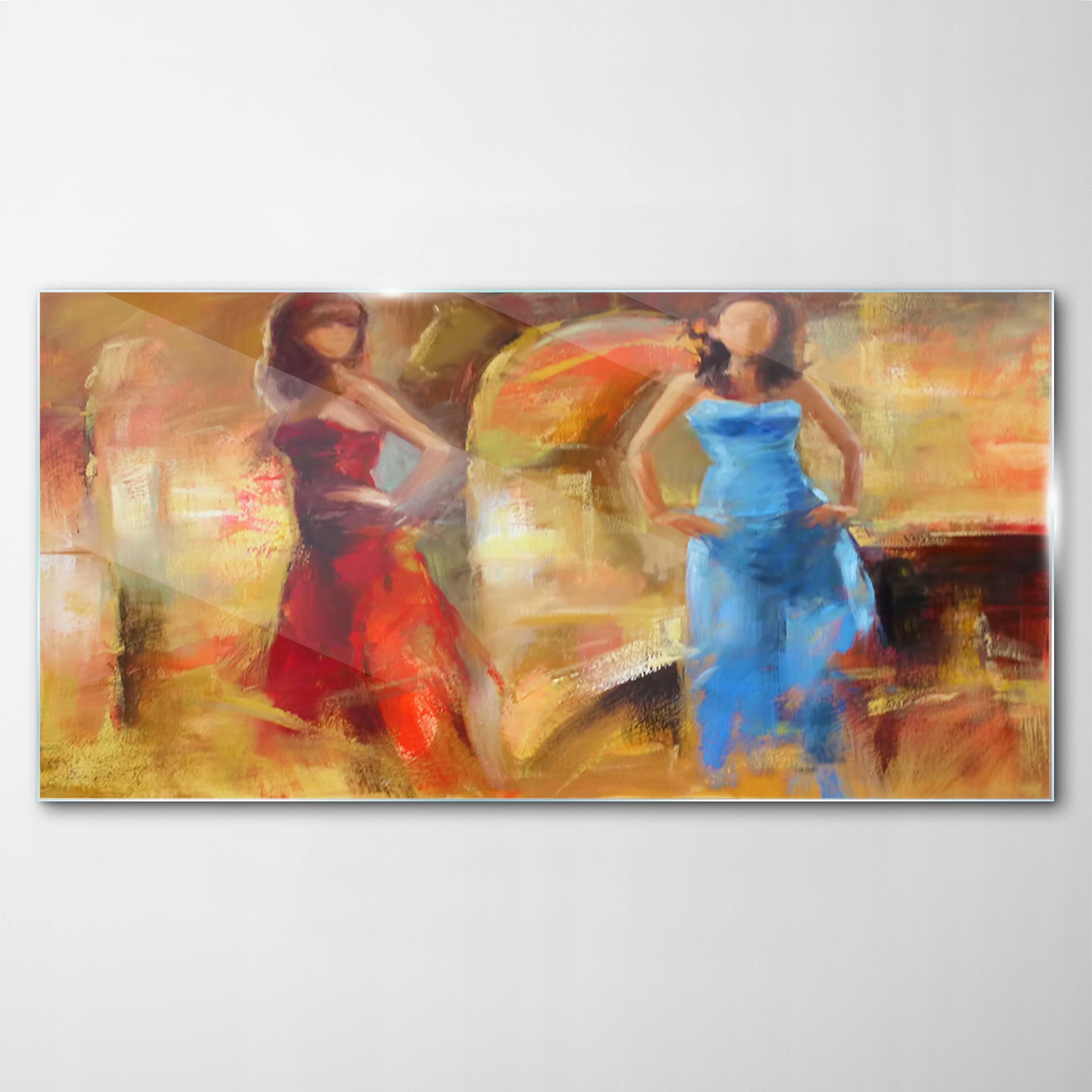 Tvrdený sklenený obraz Žena Umenie 120x60