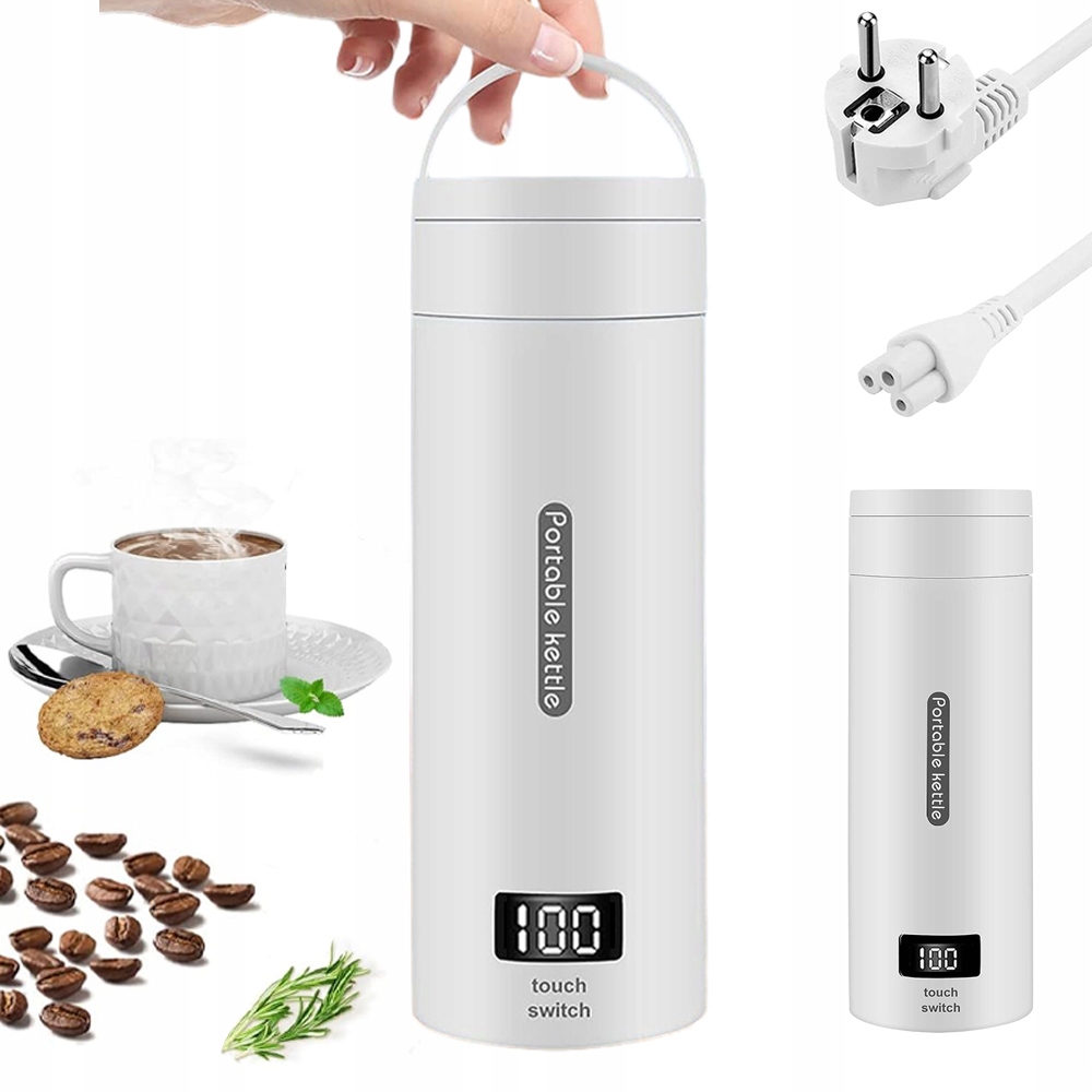 Mini Przenośny Czajnik Turystyczny Elektryczny 380ML 300W