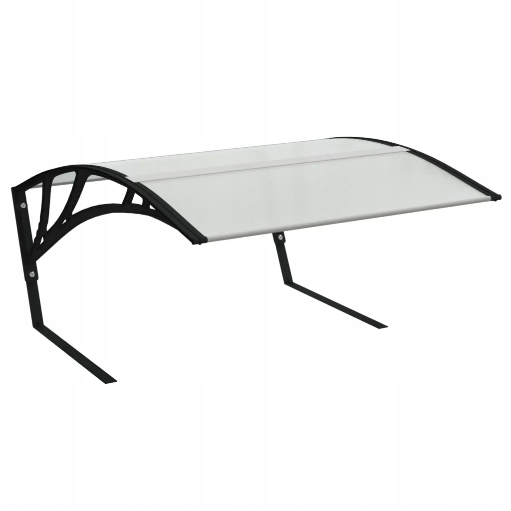 Garážová strieška pre kosačku z polykarbonátu, 80x101x46 cm, čierna