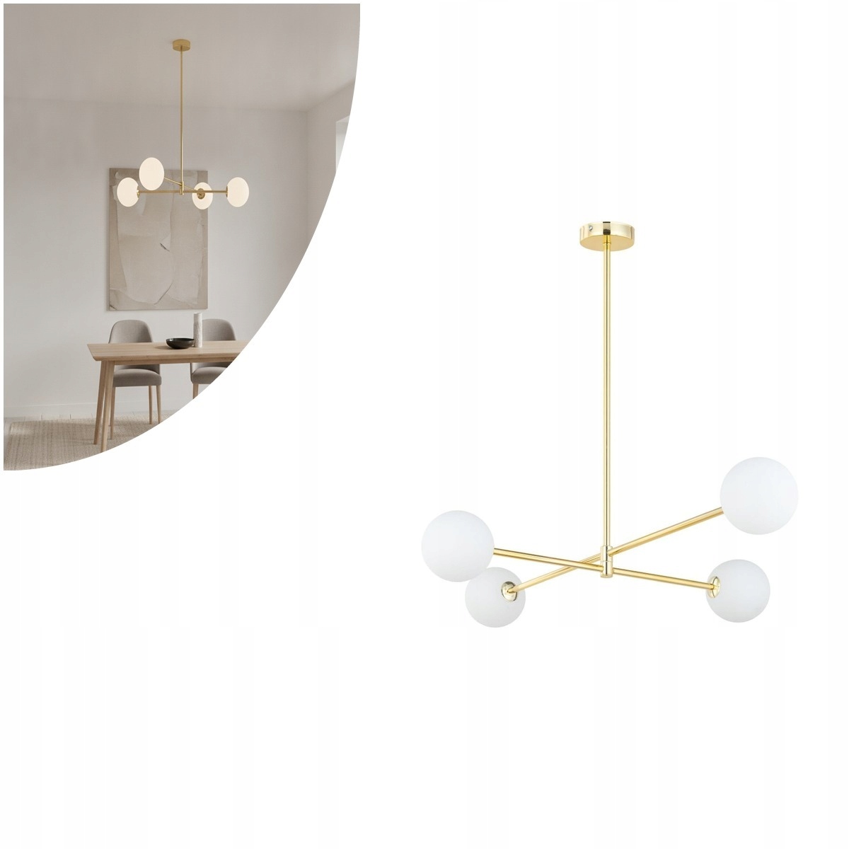 Stropní svítidlo Sarius Gold 4737 Tk Lighting