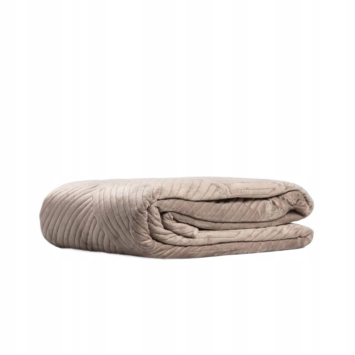 Přehoz na postel Aurum sametový prošívaný 220x240 cm Homla