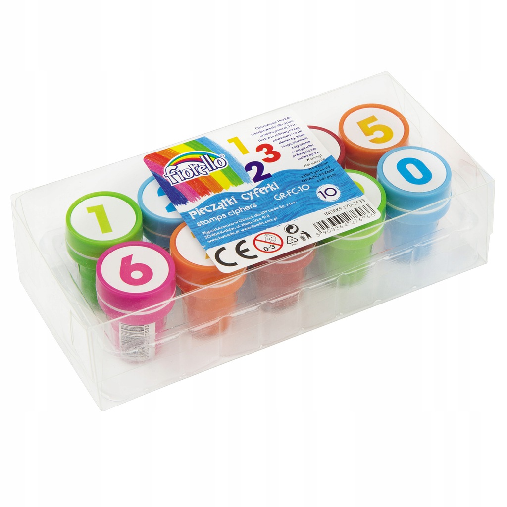 Fiorello stempelki pieczątki motywacyjne cyferki