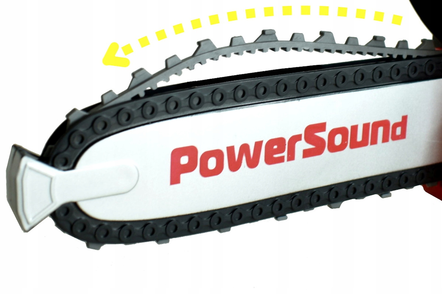 PIŁA MOTOROWA ZABAWKOWA dla dzieci DUŻA SPALINOWA + RUCHOMY GUMOWY ŁAŃCUCH Wiek dziecka 3 lata +