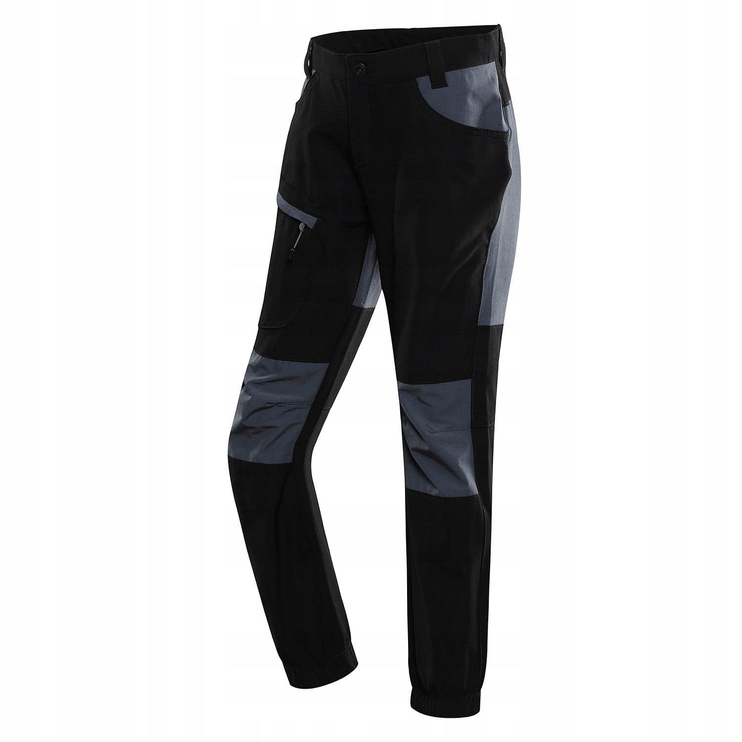 Alpine Pro Dziecięce spodnie trekkingowe softshell Akano czarny 116-122