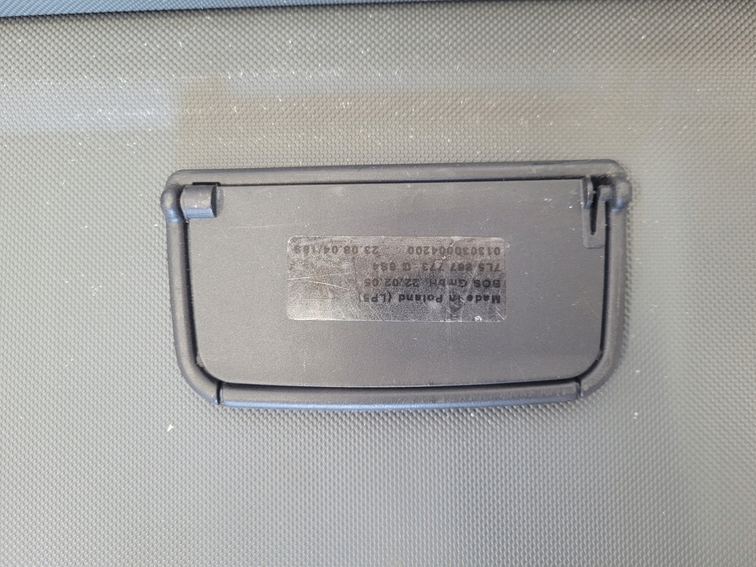 ролета багажника PORSCHE oe 7L5867773G
