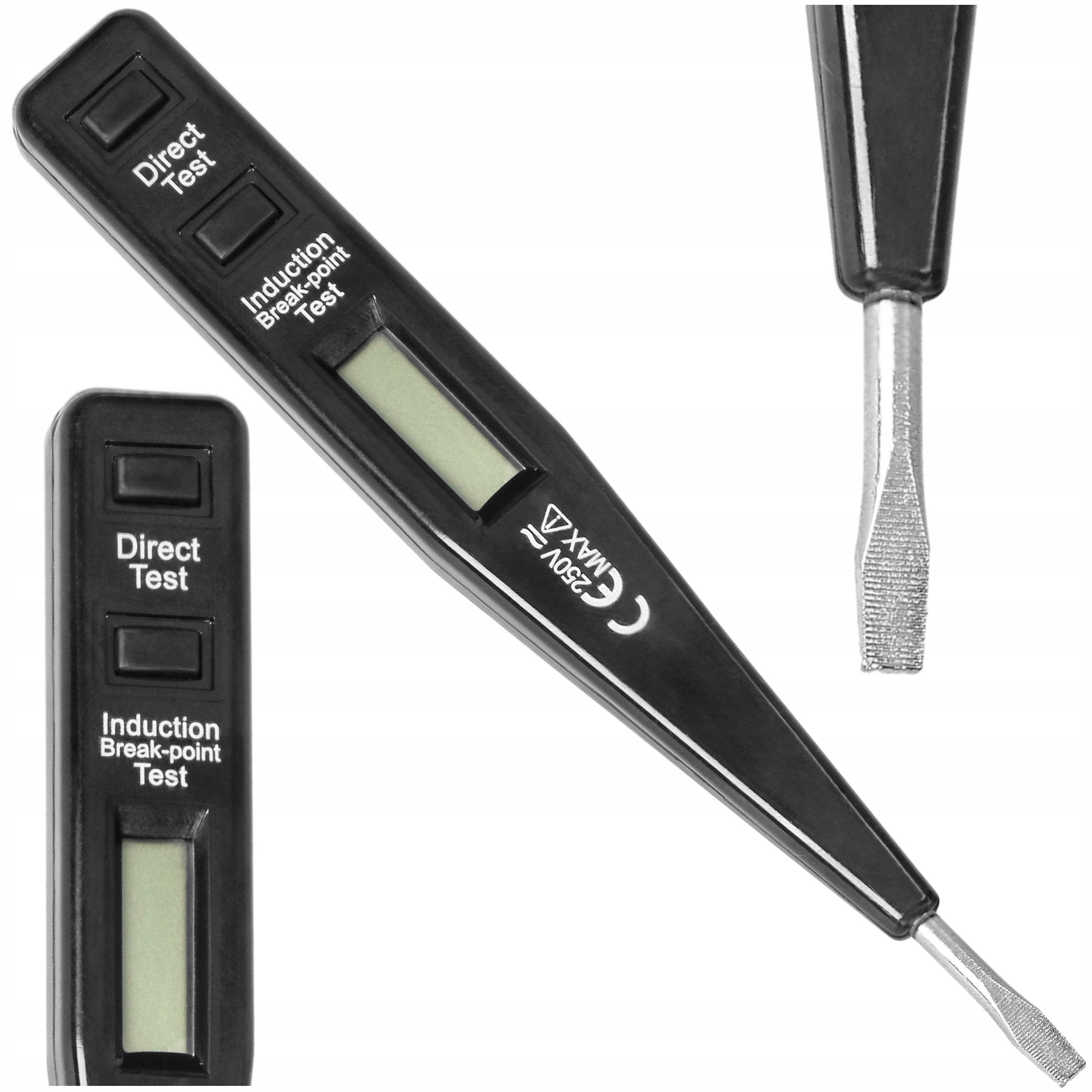 

Próbnik Napięcia LCD Tester Prądu 12-250V Probówka