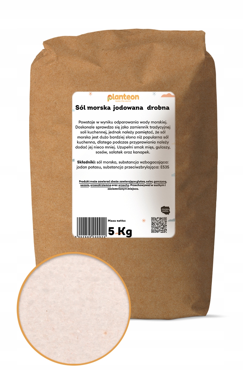 Levně Jemná jodovaná mořská sůl 5 kg