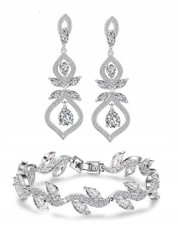 Exkluzivní Svatební Komplet S Diamantovými Zirkony