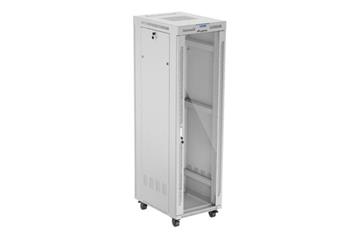 Lanberg Volně stojící skříň 19" 42U/600x800 LCD skleněné dveře šedá