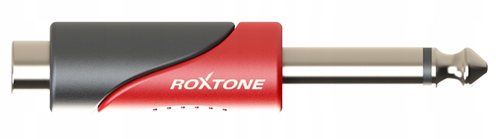 

Adapter Roxtone Gniazdo Rca Wtyk Jack 6,3mm Mono