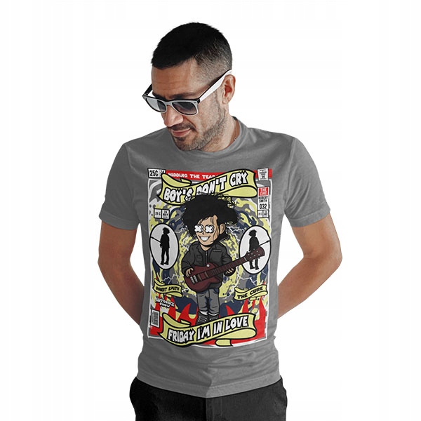 KOSZULKA HORROR/ROCK ROBERT SMITH THE CURE Rozmiar XL