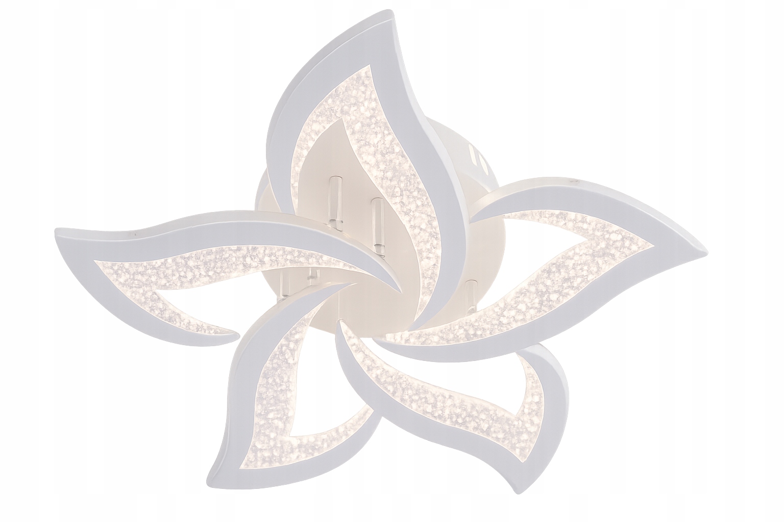 Minimalistyczny Żyrandol Led 70W Biały 51 CM Pilot Vargo DL1151