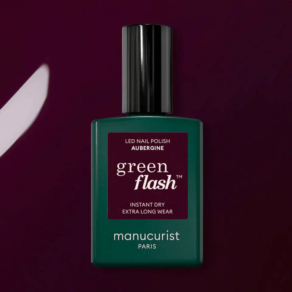 Manucurist Green Flash Nail Polish lak na nehty 15 ml Aubergine 1 ks
