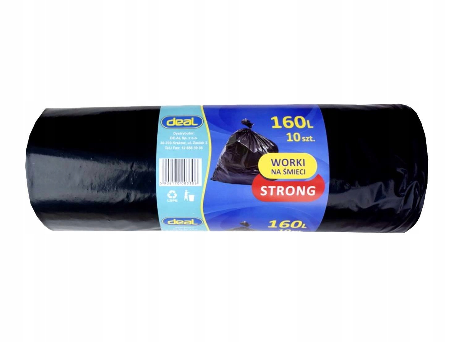 

Worki Na Śmieci Odpady Grube Mocne 160L 10SZT