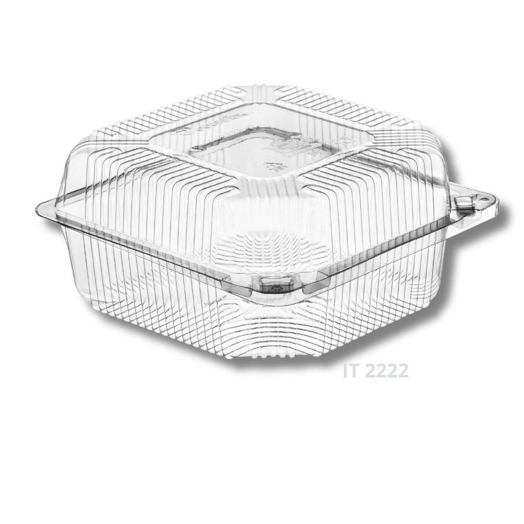 Pojemnik kwadrat na ciastka ciasto PET kwadratowy 1340ml 50 szt Materiał plastik