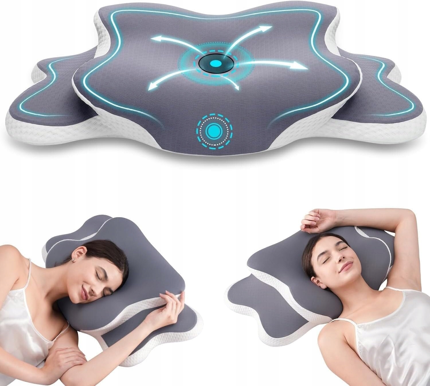 Ergonomiczna Poduszka Łagodząca Ból I Sztywność Dla Spących Pianka Memory