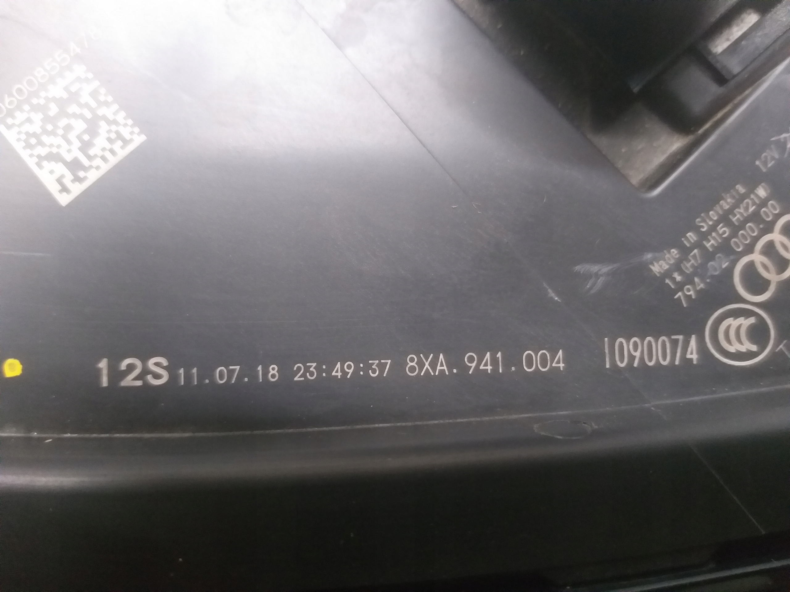 light front right AUDI A1 LIFT 14- 8XA941004