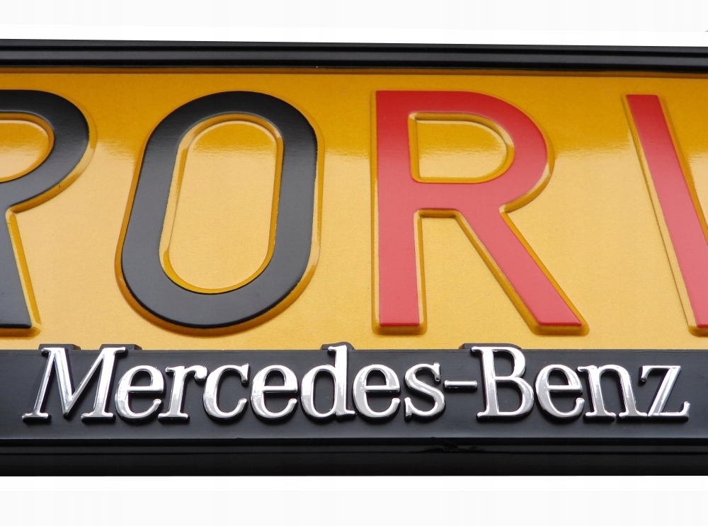 2x 3D RAMKA TABLICY MERCEDES EQA B C E G M ML R S T V SPRINTER VANEO VITO Producent ProRide