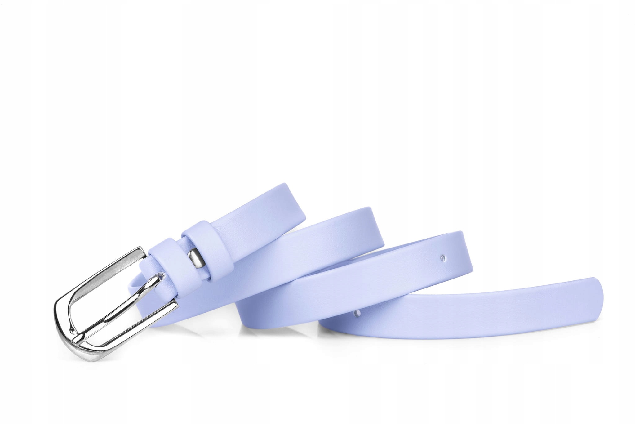 

Pasek damski klasyczny błękitny mat 2 cm